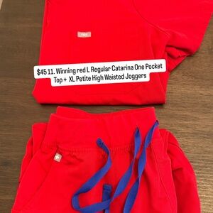 Figs Catarina Top / High Waisted Joggers Set l
